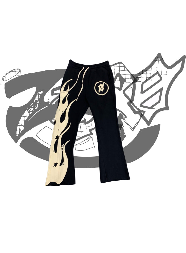 Flared Flame Sweats